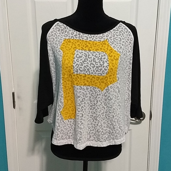 PINK jersey style Pittsburgh Pirates top - Picture 2 of 5